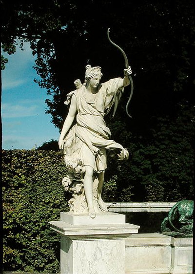 Diana the Huntress, from the Fontaine de Diane by Martin Desjardins